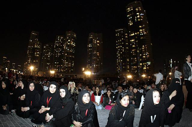 احتفالات أهل دبي بافتتاح برج خليفة