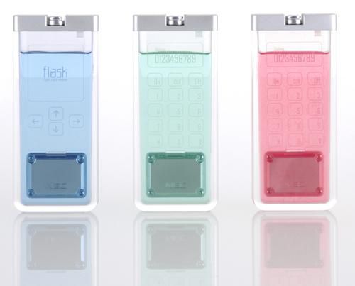 A Transparent Lighter Shape Mobile Phone محمول شفاف وفي نفس الوقت مضيء ولامع